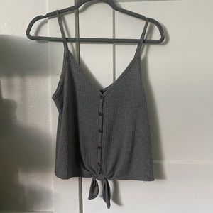 Grey Button-down Tanktop